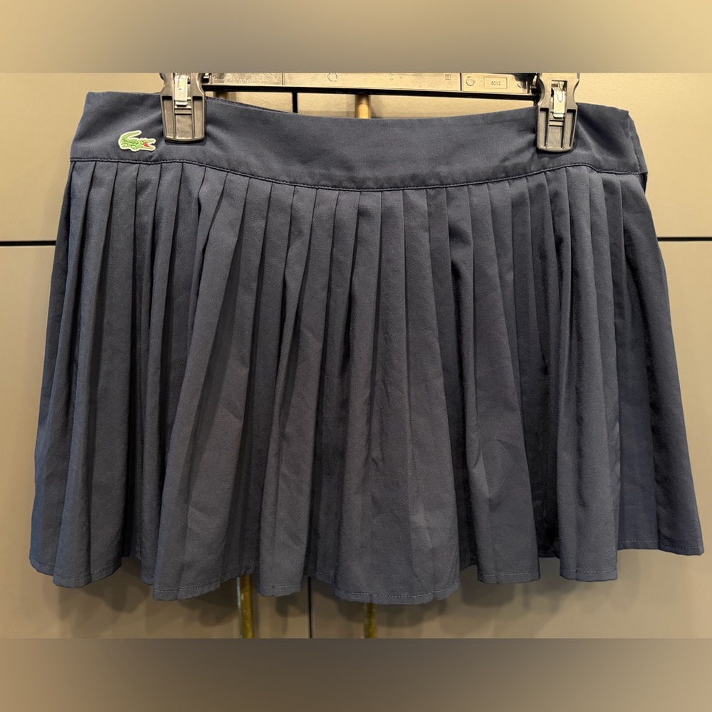 Lacoste Sport Pleated Tennis Skort – Navy – Women’s Size 40 (US 8) - Picture 2 of 5